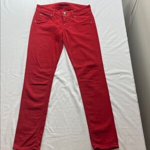 Hudson Jeans Vibrant Red Denim